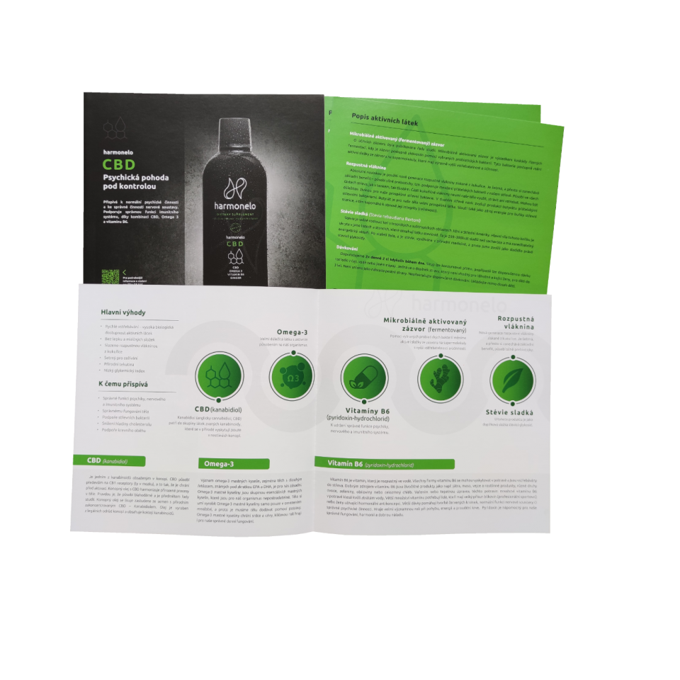 CZ Leaflet 10 pcs: Harmonelo CBD (Czech)